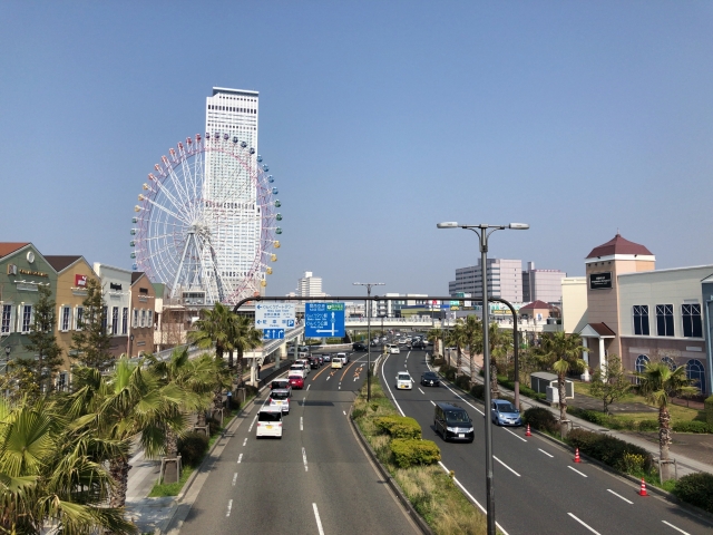 泉佐野市の街並み